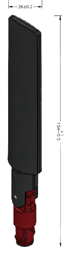 External Dipole Antenna Design For AP Router 802.11 a/n/ac/ax